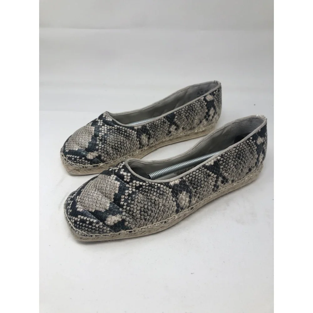 FRANCO SARTO Kiya Women's US 10 Snake‎ Skin Print Espadrille Slip On